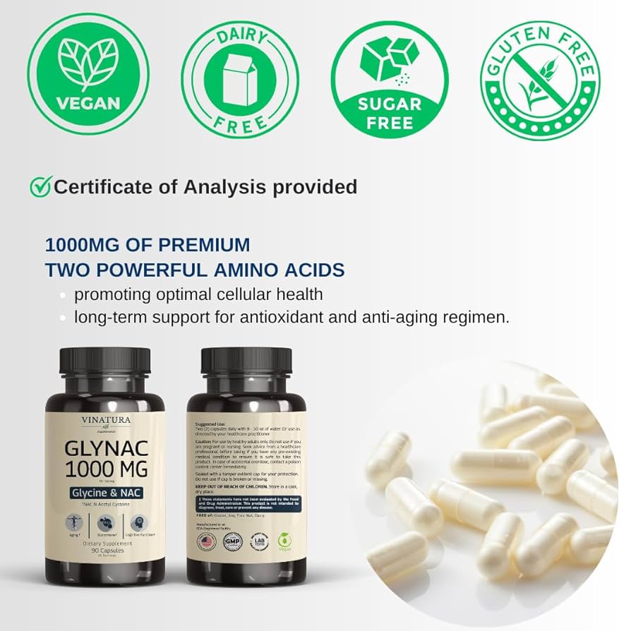 VINATURA GLYNAC 1000MG - Glycine & NAC