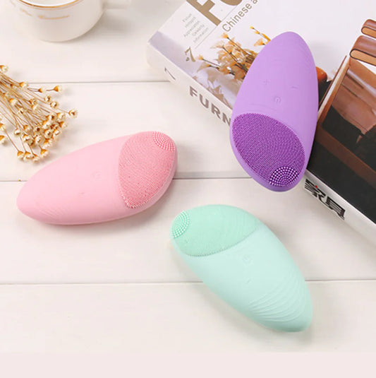 Electric Silicone Facial Cleansing Brush