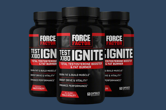 Force Factor 3-pack med #2E435C bakgrunn
